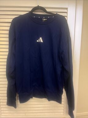 adidas Men’s Navy Crewneck with Small Logo